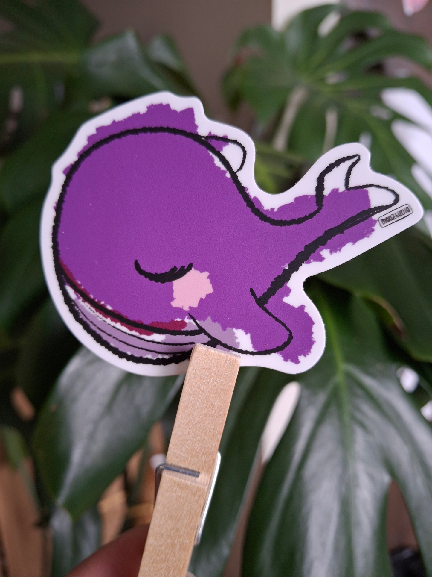 Sticker: BTS Inspired, Whalien 52 Purple Whale