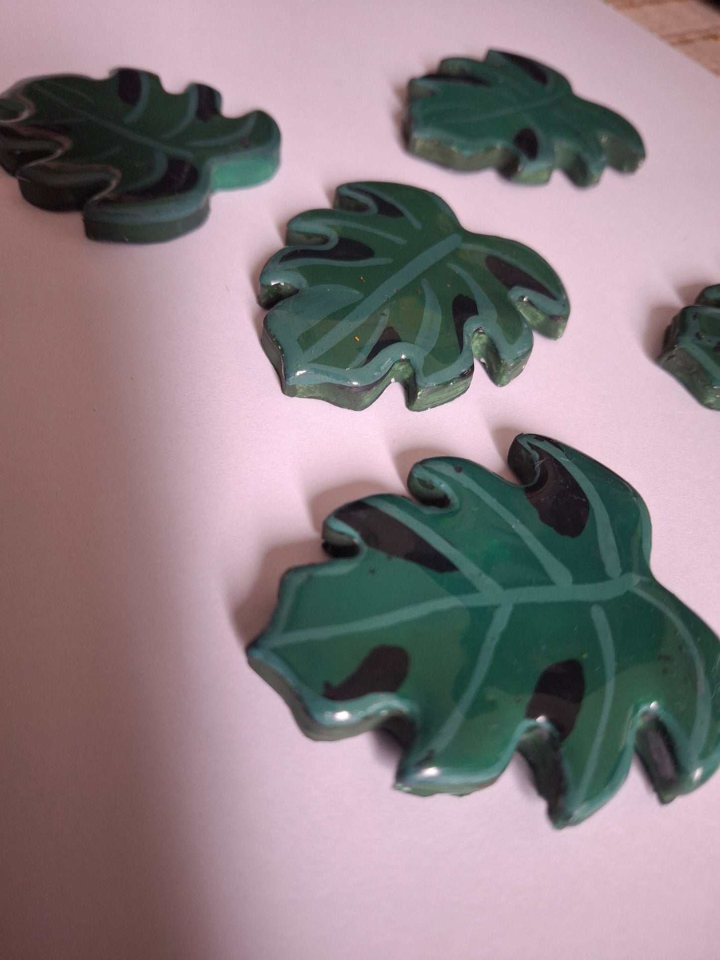 Magnets: Handmade Monstera Leaves