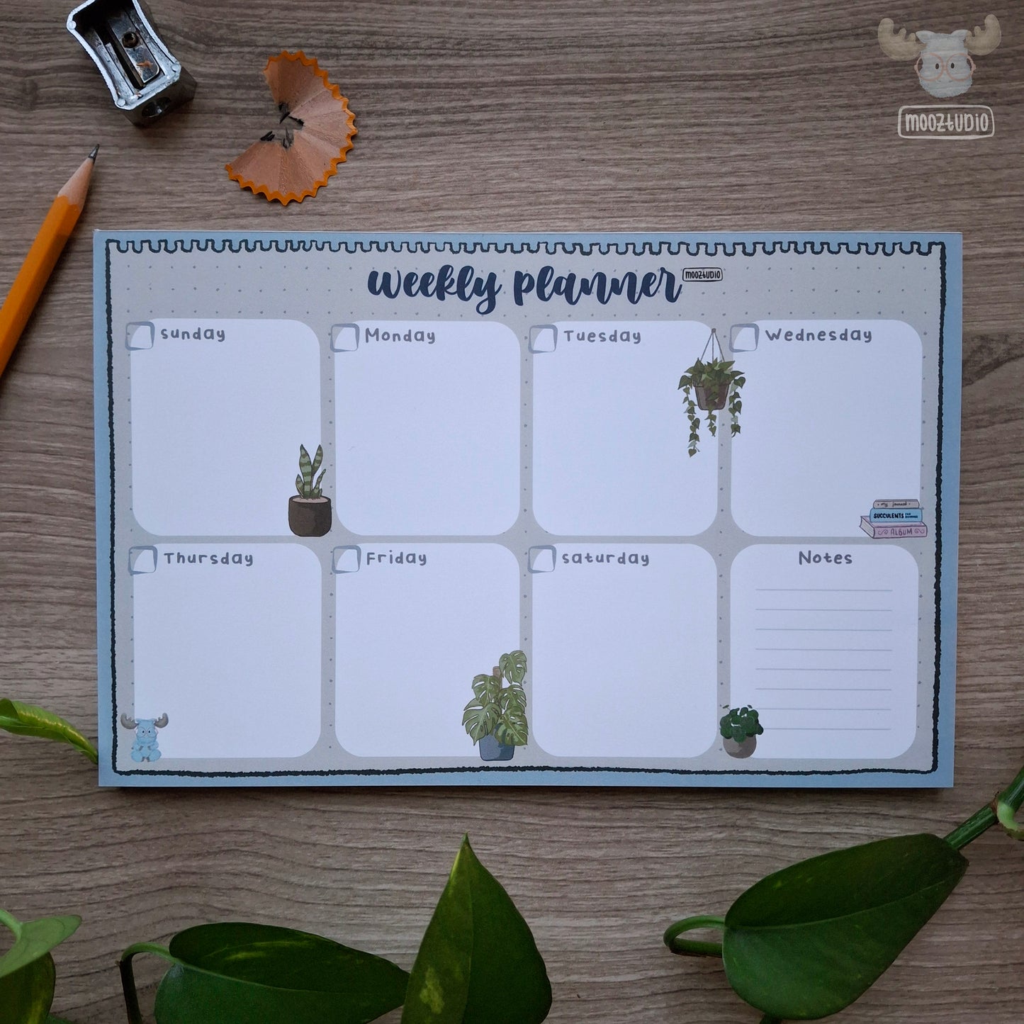 Planner Notepad: Botanical Theme