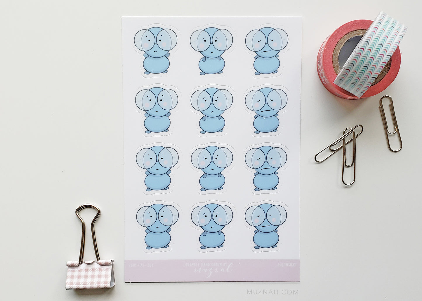 Stickers: Blue Emotions
