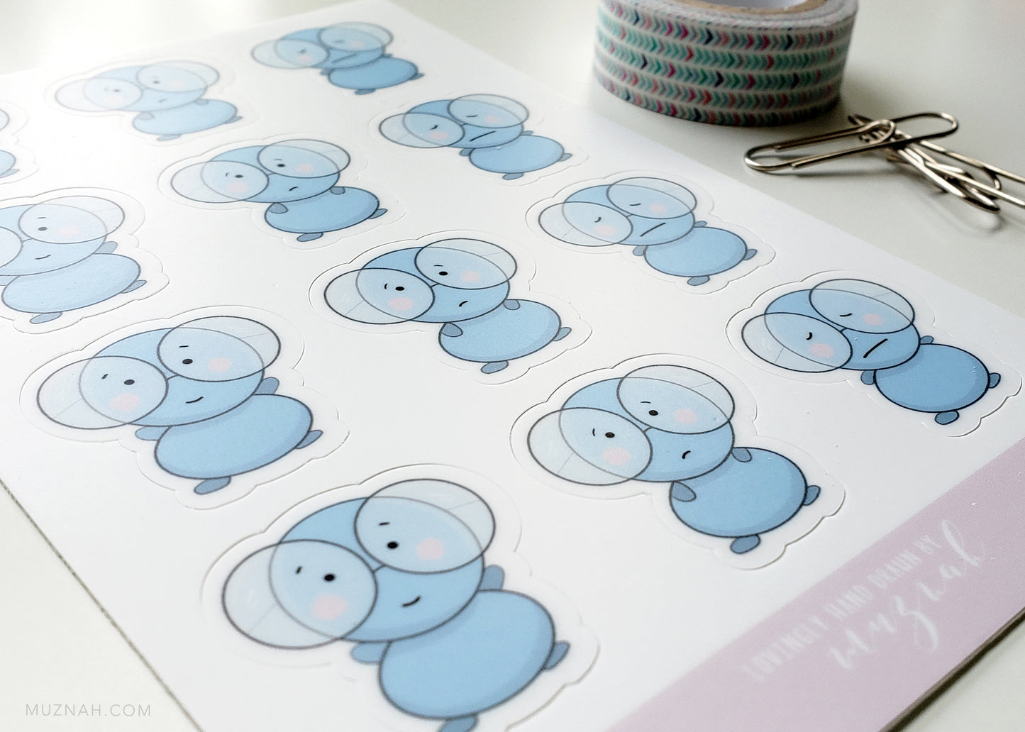 Stickers: Blue Emotions