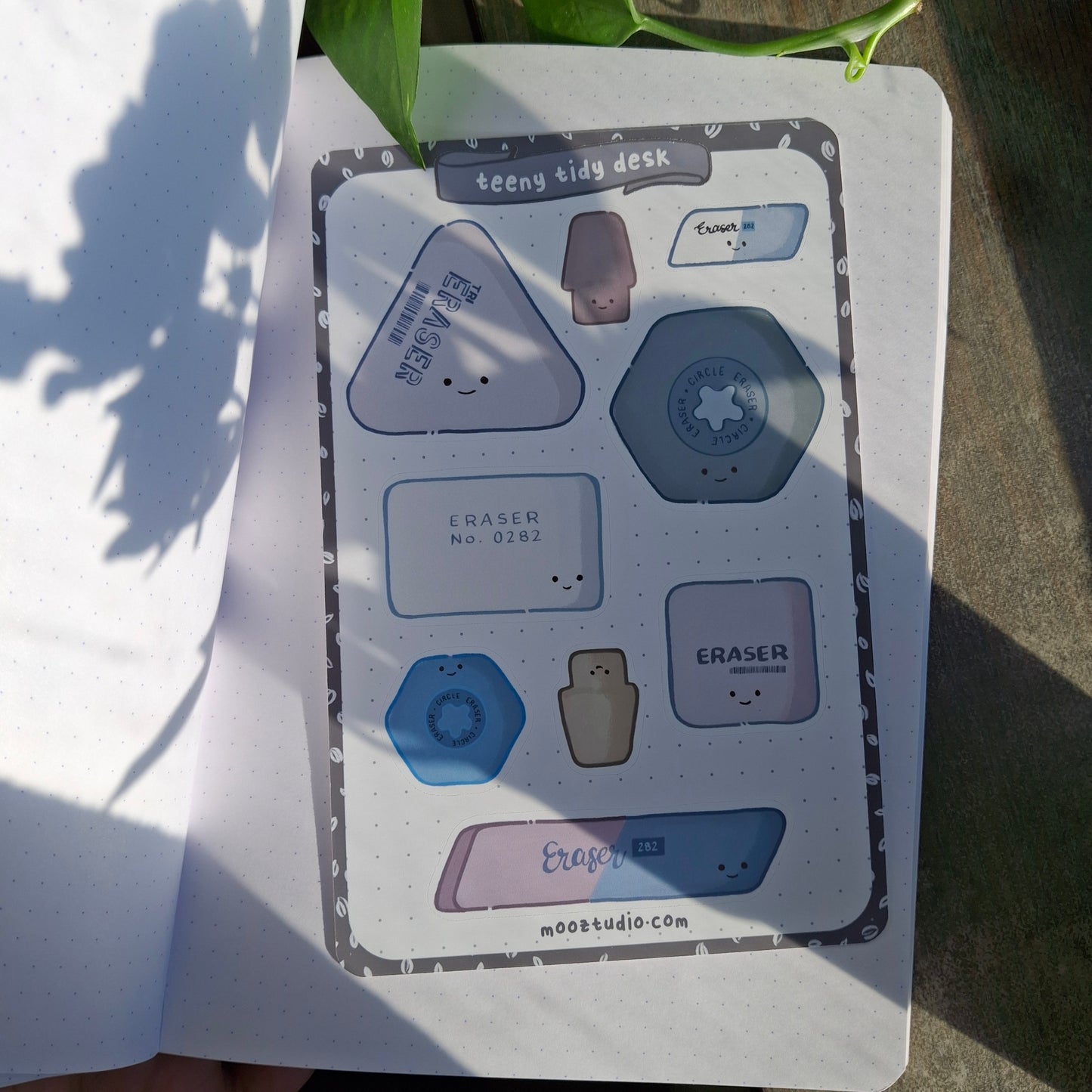 Sticker Sheet: Teeny Tidy Erasers