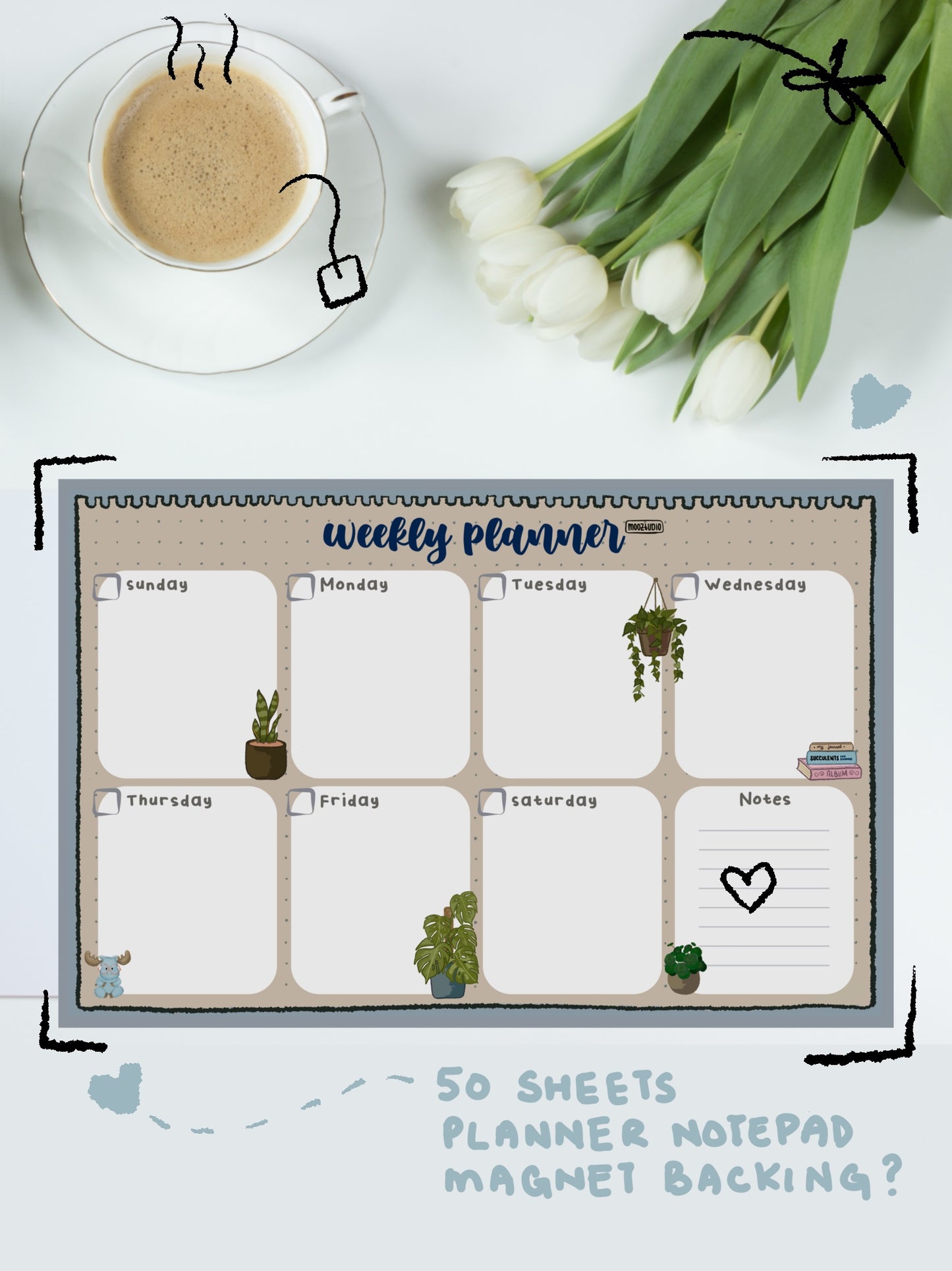 Planner Notepad: Botanical Theme