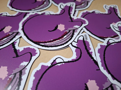 Magnet: Purple Whale