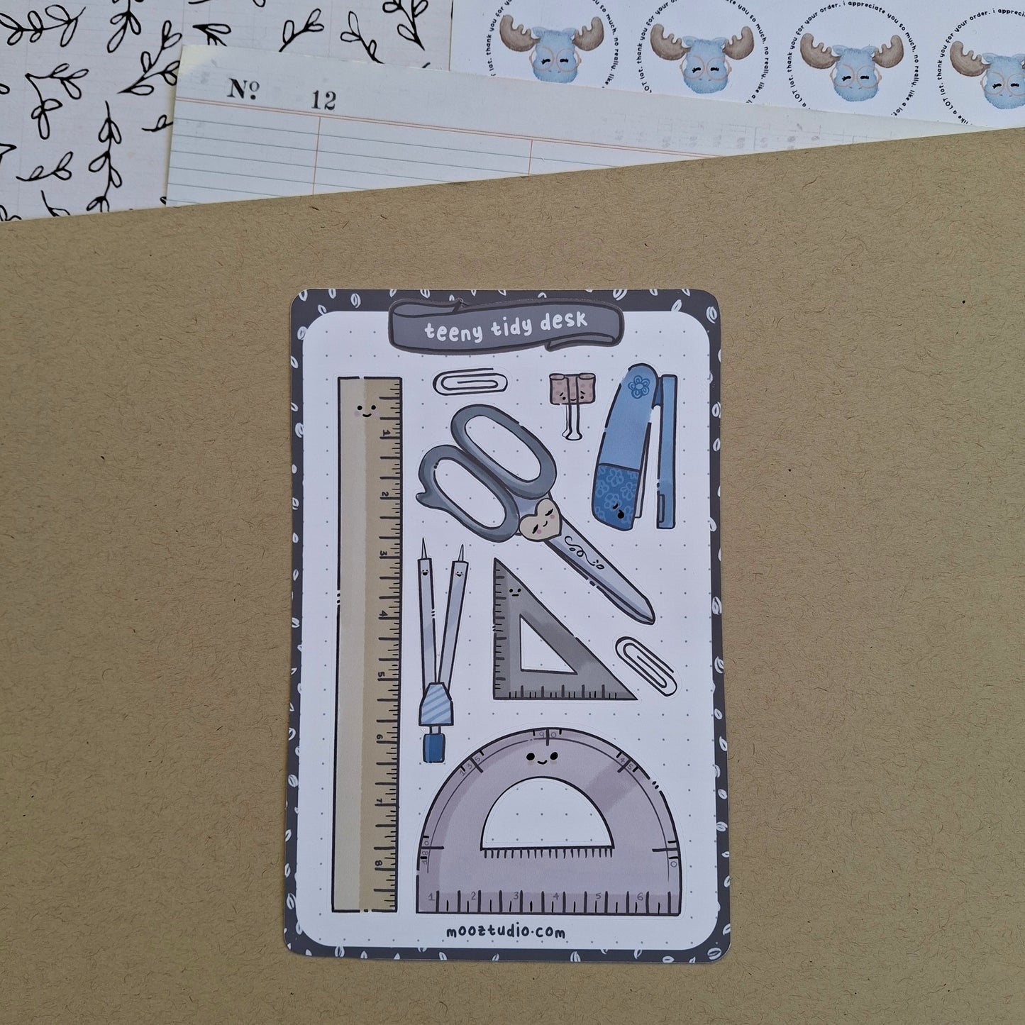 Sticker Sheet: Teeny Tidy Stationery