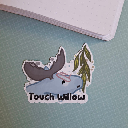 Sticker: Touch Grass, Relatable Moose