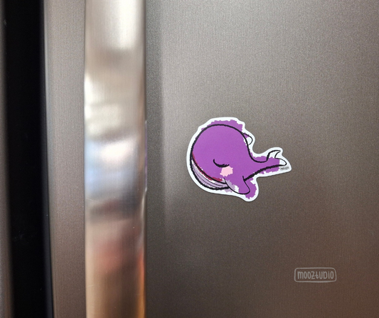 Magnet: BTS Inspired, Whalien 52 Purple Whale