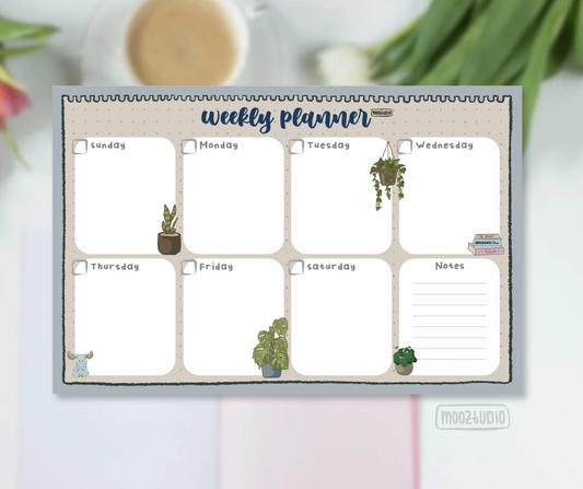 Planner Notepad: Botanical Theme