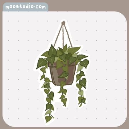 Sticker: Pothos Plant