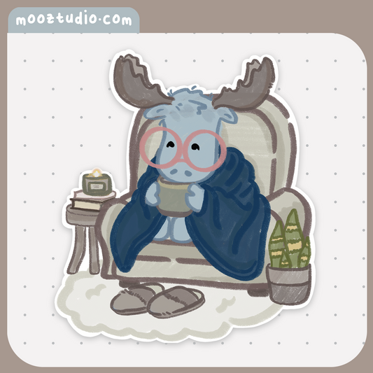Sticker: Moose-t Stay Cozy