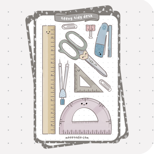 Sticker Sheet: Teeny Tidy Stationery