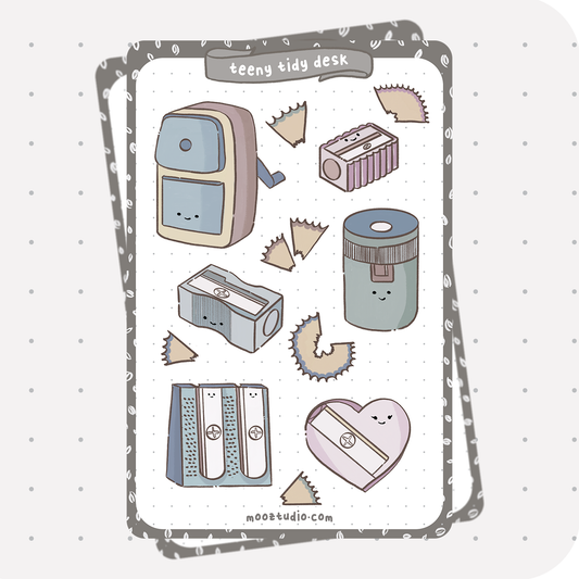 Sticker Sheet: Teeny Tidy Sharpeners