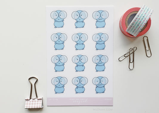 Stickers: Blue Emotions