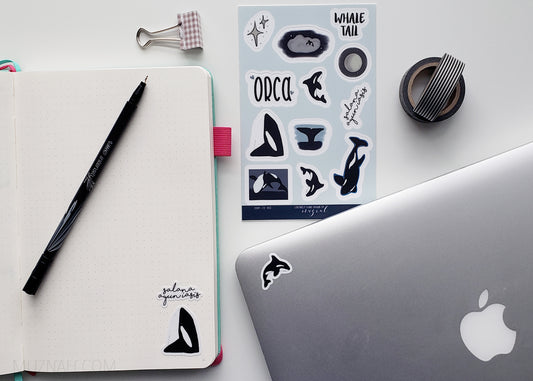 Sticker Sheet: Orca