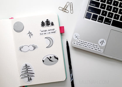 Sticker Sheet: Into the Night