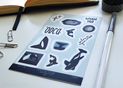 Sticker Sheet: Orca