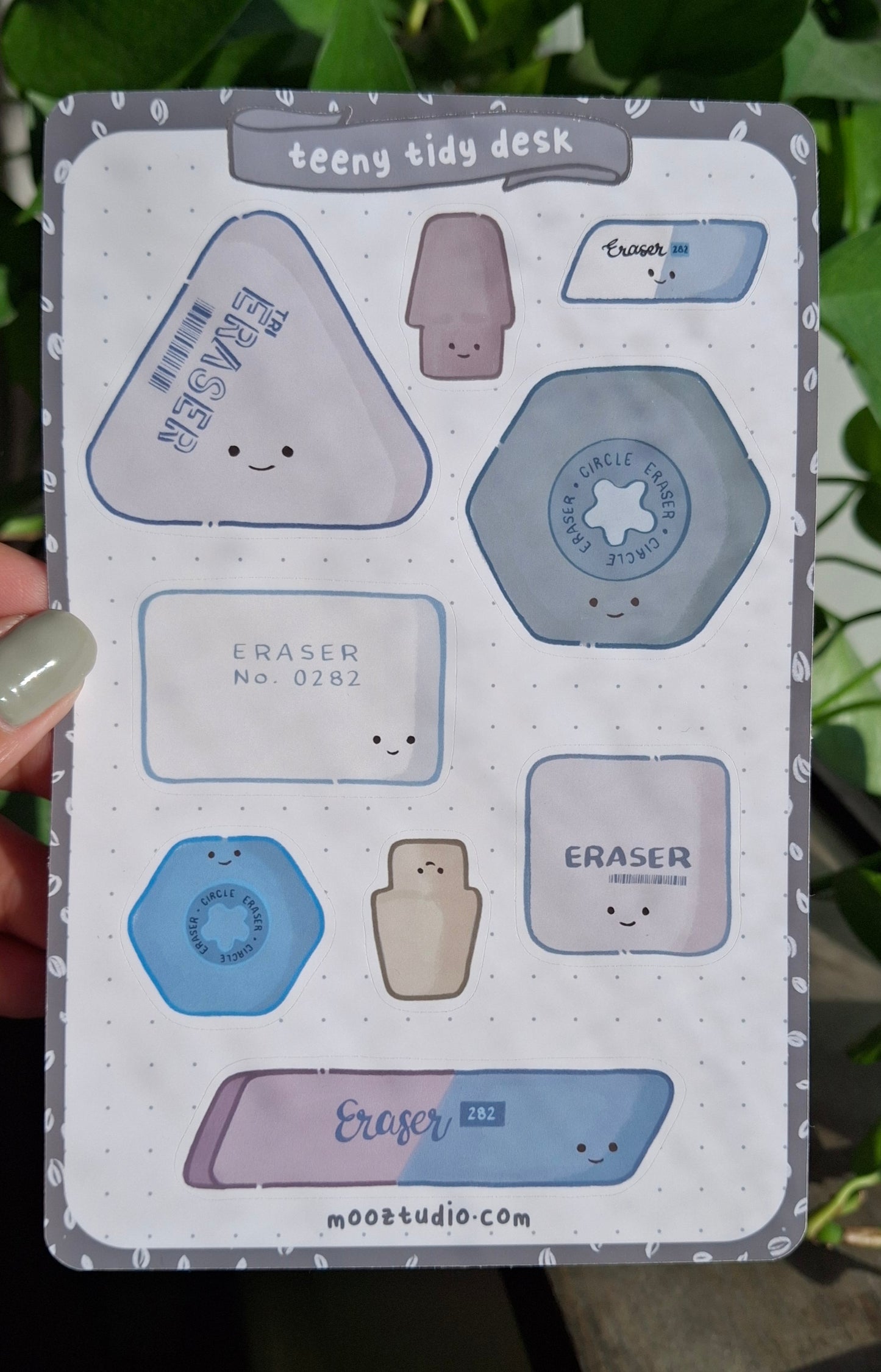 Sticker Sheet: Teeny Tidy Erasers