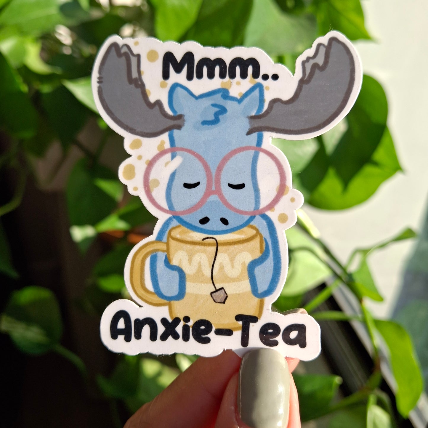 Sticker: Anxiety, Relatable Moose